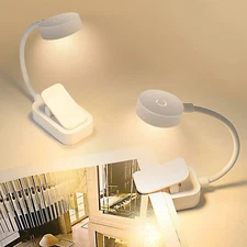 USB Rechargeable LED Book Light - Flexible Clip-On Reading Lamp for Book Lovers