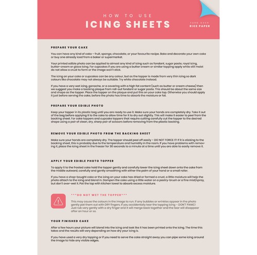 Custom Design Personalised Rectangle Edible Birthday Cake Topper Cake Decoration - Picture 7 of 7