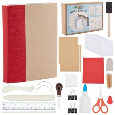 Beginner Bookbinding Kit 64 Pcs DIY Basic Bookbinding Kit with Instruction fo...