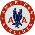VINTAGE AMERICAN AIRLINES PORCELAIN SIGN GAS STATION SALES SERVICE AVIATION