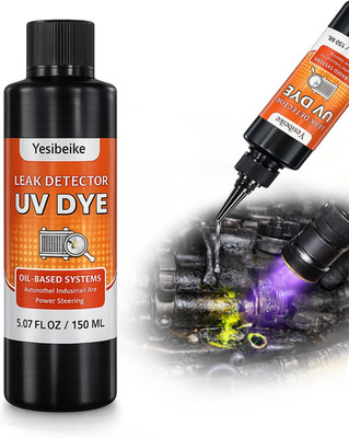 Oil-Based UV Leak Detection Dye 150 Ml, for Dirty Engine Oil, Precision Nozzle,