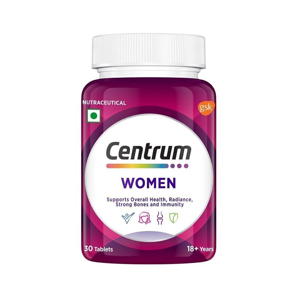 Centrum Women, World's No.1 Multivitamin with Biotin (30 Tablets) for Immunity