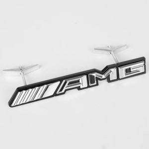 Details About Chrome Front Mesh Grill Badge With Amg Logo For Mercedes Benz Gla Glc Gle Gls