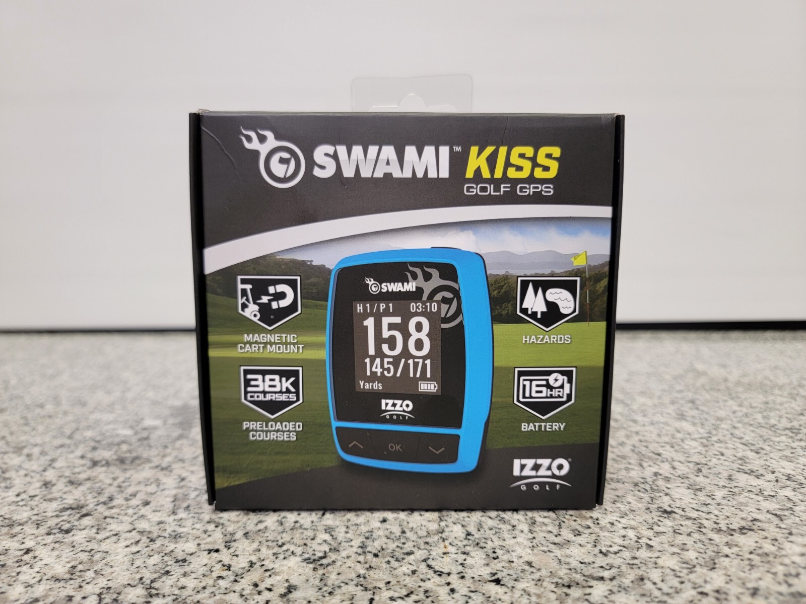 Izzo Golf Swami Kiss Golf GPS Rangefinder A44192 Blue ax 689769441929