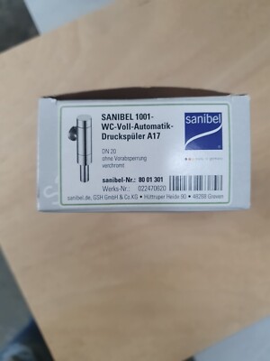 sanibel 1001 / Schell WC Automatik Druckspüler A17   verchromt