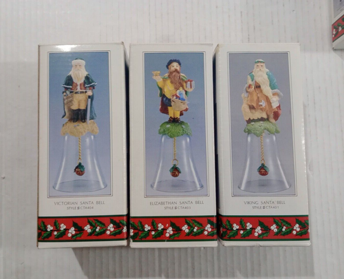 Novelino Christmas through the Ages Weihnachtsmann Glocken, Vintage 1992 Neu in OVP, NEU - Bild 3 von 11