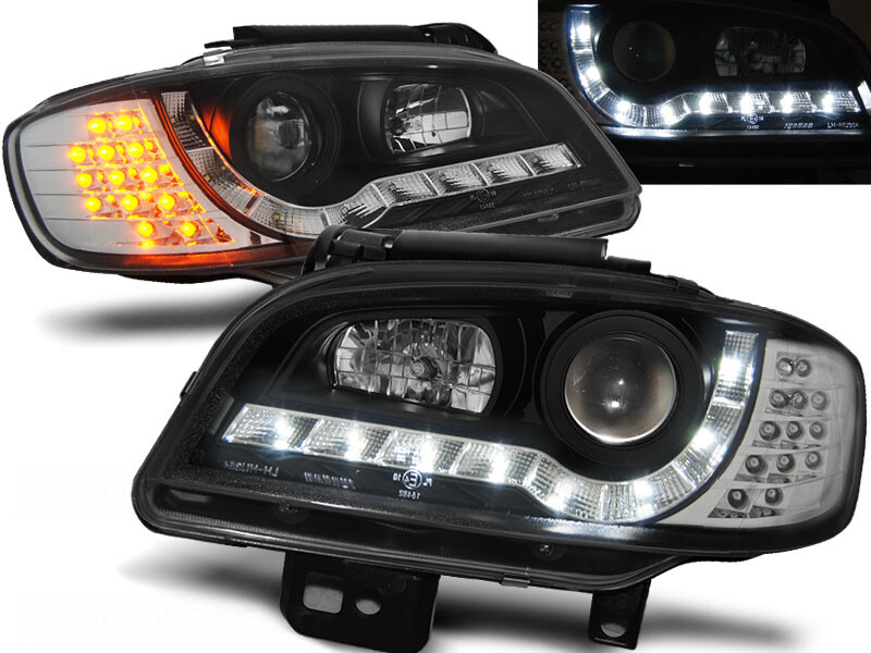 HEADLIGHTS LPSE22 FOR SEAT IBIZA CORDOBA 1999-2002 DAYLIGHT BLACK