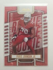 2023 Panini Absolute Football Paris Johnson Jr Red Squares/499