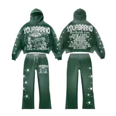 Men Tracksuit Set Jogger Unisex Clothing Casual Hoodie+Trousers 2Piece Outfit