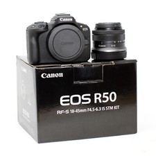 Canon EOS R50 Mirrorless Camera + RF-S 18-45 STM lens