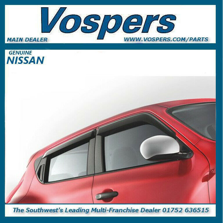 Genuine Nissan Juke Front & Rear Window Air / Wind Deflectors H08001KA00 eBay