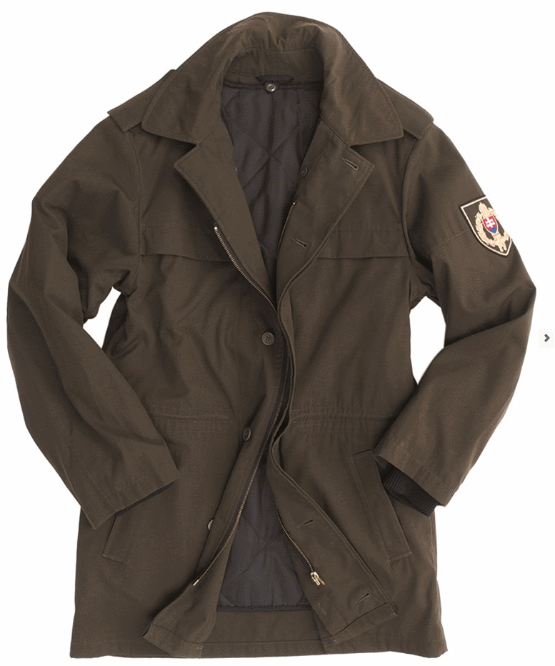 Czech army surplus dark olive green m98 lined parka coat | eBay