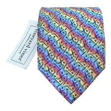 VINEYARD VINES Multicolor Hockey Accessories Print Silk Tie M. in USA 59"-3" NWT