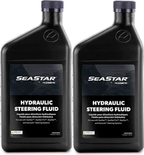 2 SeaStar HA5430H Hydraulic Steering Fluid 1 Quart Bottle Teleflex Marine HA5430