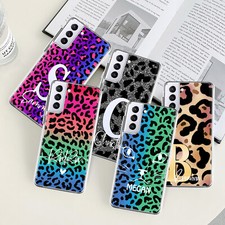 Personalised Phone Case Leopard Cover For Samsung Galaxy S24 S23 FE A55 A35 A54