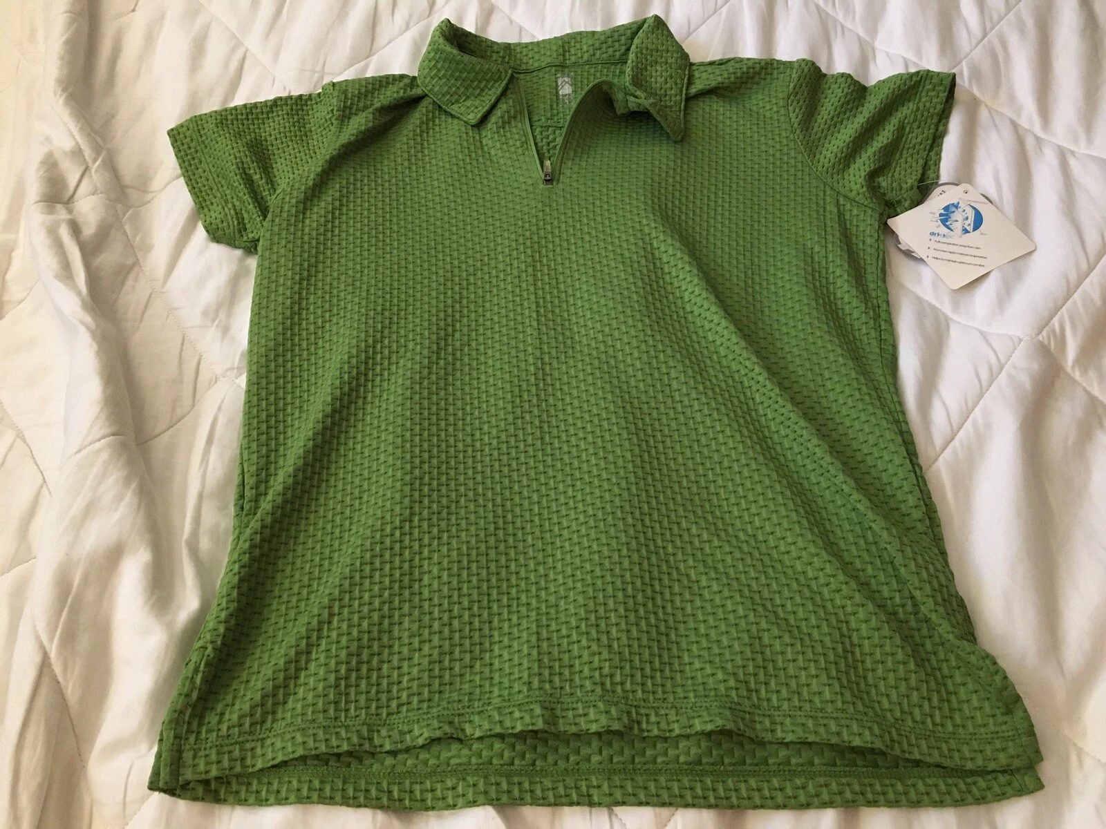 NEW Alpine Design Womens XL Dri-logic Green Performance Shirt - Hiking