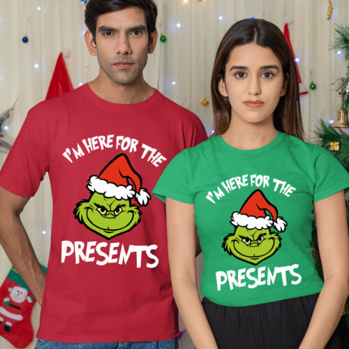 Grinch Christmas T-Shirt I'm Here Funny Mens and Womens Tee #MC - Picture 8 of 20