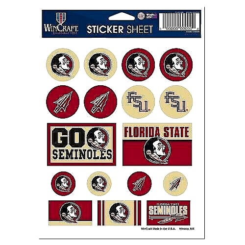 Florida State Seminoles Vinyl Die-Cut Sticker Set / Decal Sheet ...