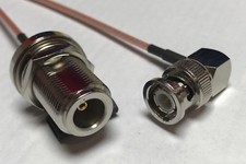 BNC Male Angle to N Female Bulk Coaxial RG316 CABLE Wireless Antenna USA Hi Qua