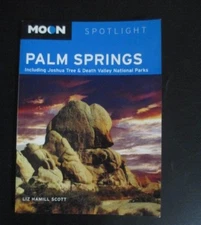 Moon Spotlight Palm Springs & Joshua Tree & Death Valley California by Liz Hami
