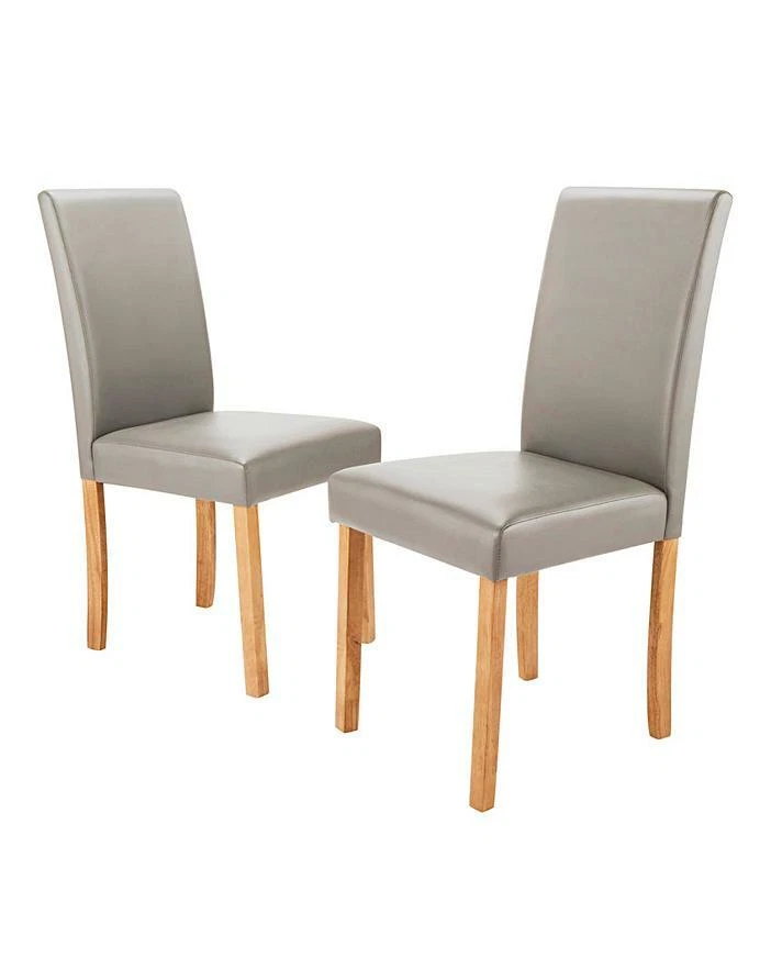 Mia Faux Leather Pair of Dining Chairs - Image 1 of 1
