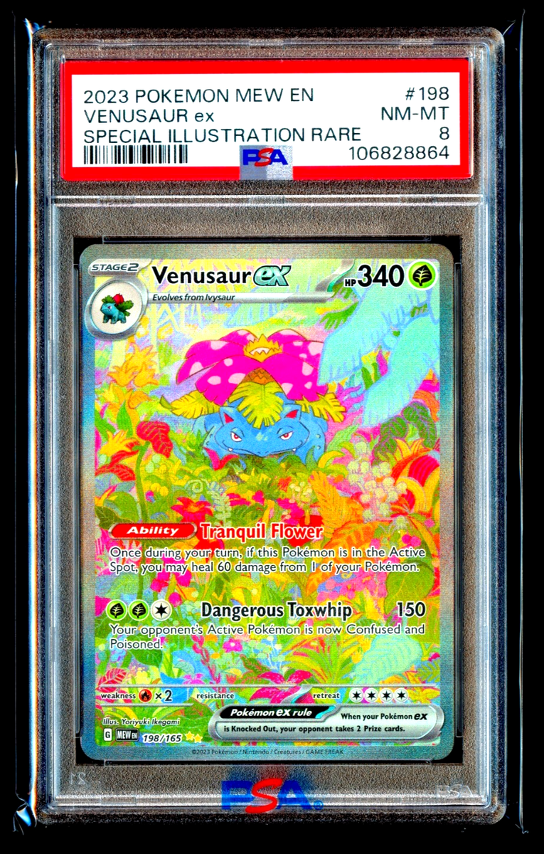 2023 POKEMON MEW EN-151 SPECIAL ILLUSTRATION RARE #198 VENUSAUR EX