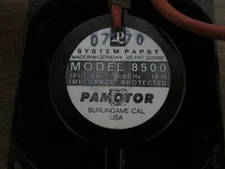 Pamotor System Papst Model 8500D  115V  80/60Hz   18W Cooling Fan Very Quiet