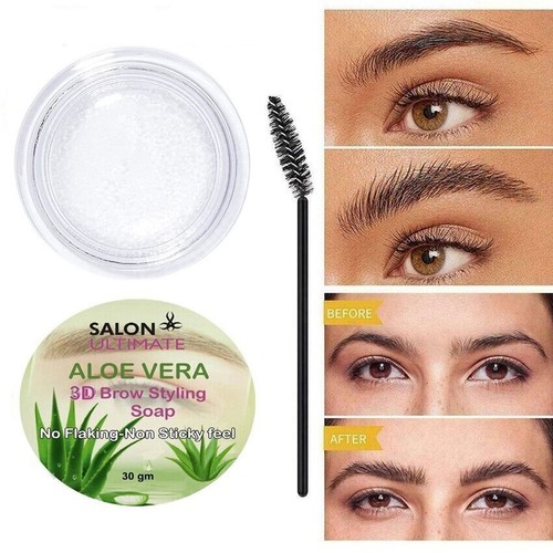 Eyebrow Eyelash styling Shaping Waterproof Soap Gel With Eyebrow Brush UK SELLER - Afbeelding 1 van 3