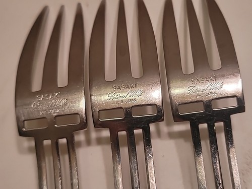 Sasaki Stainless Dinner Knives & Forks Windows 18-8 Flatware Japan 6 Pcs - Picture 15 of 16