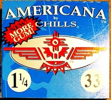 Chills Americana 1 1/4 Rolling Papers 33/PK Best Price USA Shipped! *RARE*