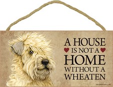 Soft Coated Wheaten House is Not a Home Sign + Bonus Coaster