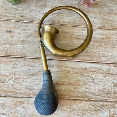 Vintage Antique Brass Car Horn -Tested -  It Honks