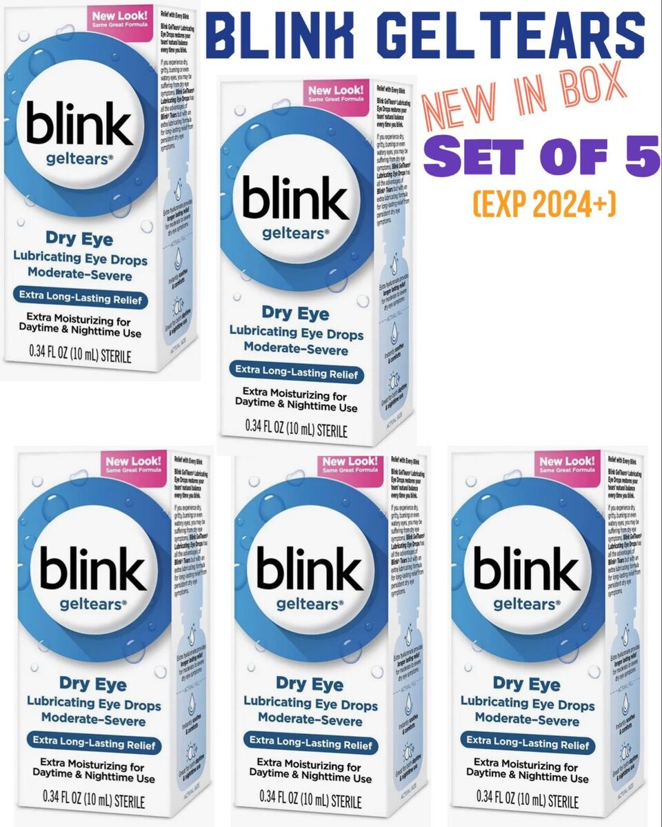  Blink Tears Lubricating Eye Drops, 1 fl oz (30 mL) Eye