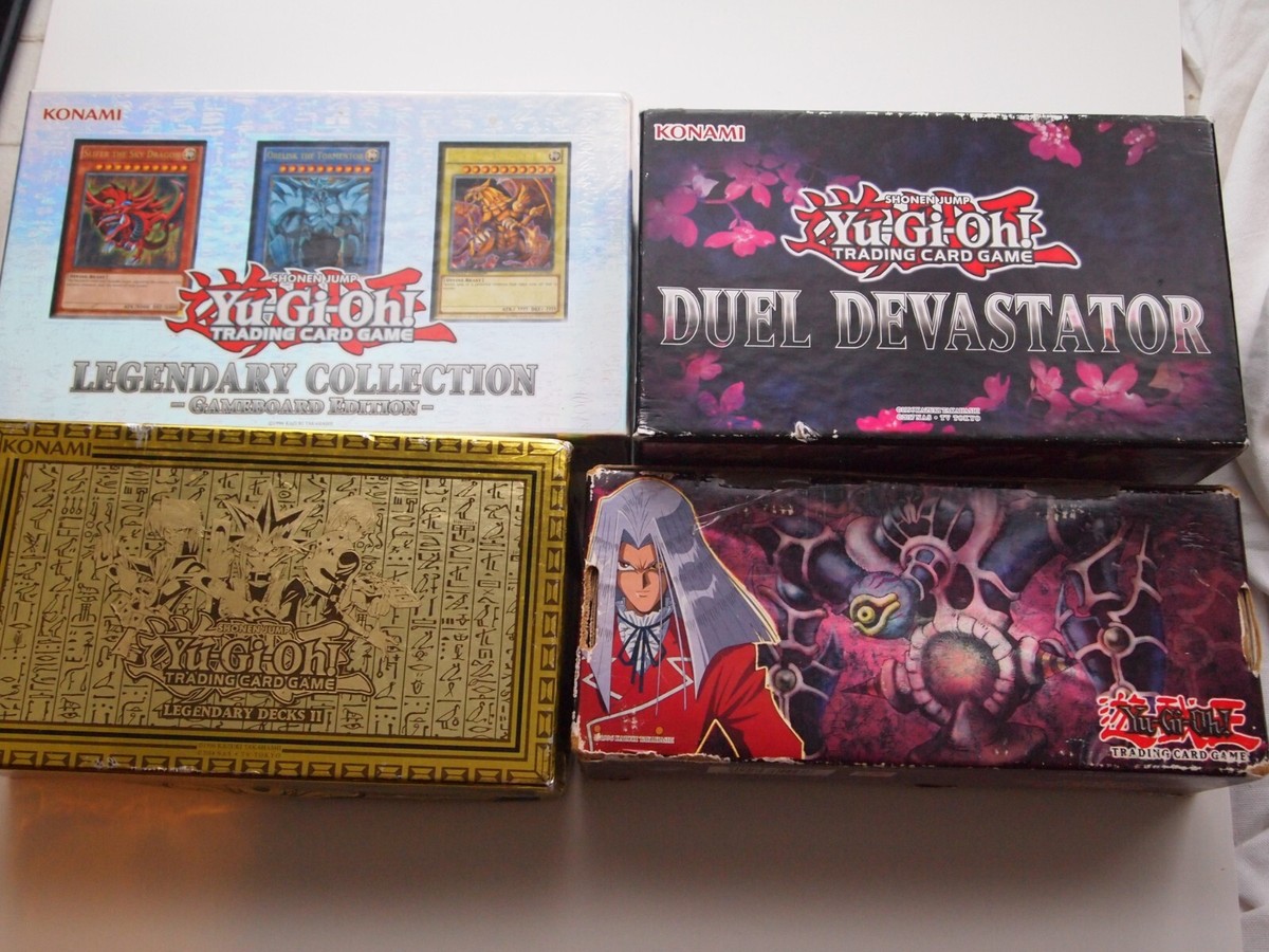 4pc Yu-Gi-Oh Pegasus / Legendary Starter Deck Empty Box Only 4pc Yu-Gi-Oh Pegasus / Legendary Starter Deck Empty Box Only