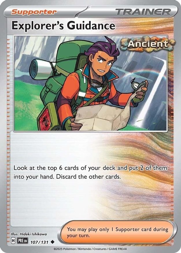 Pokemon Explorer's Guidance (107/347) Prismatic Evolutions NM