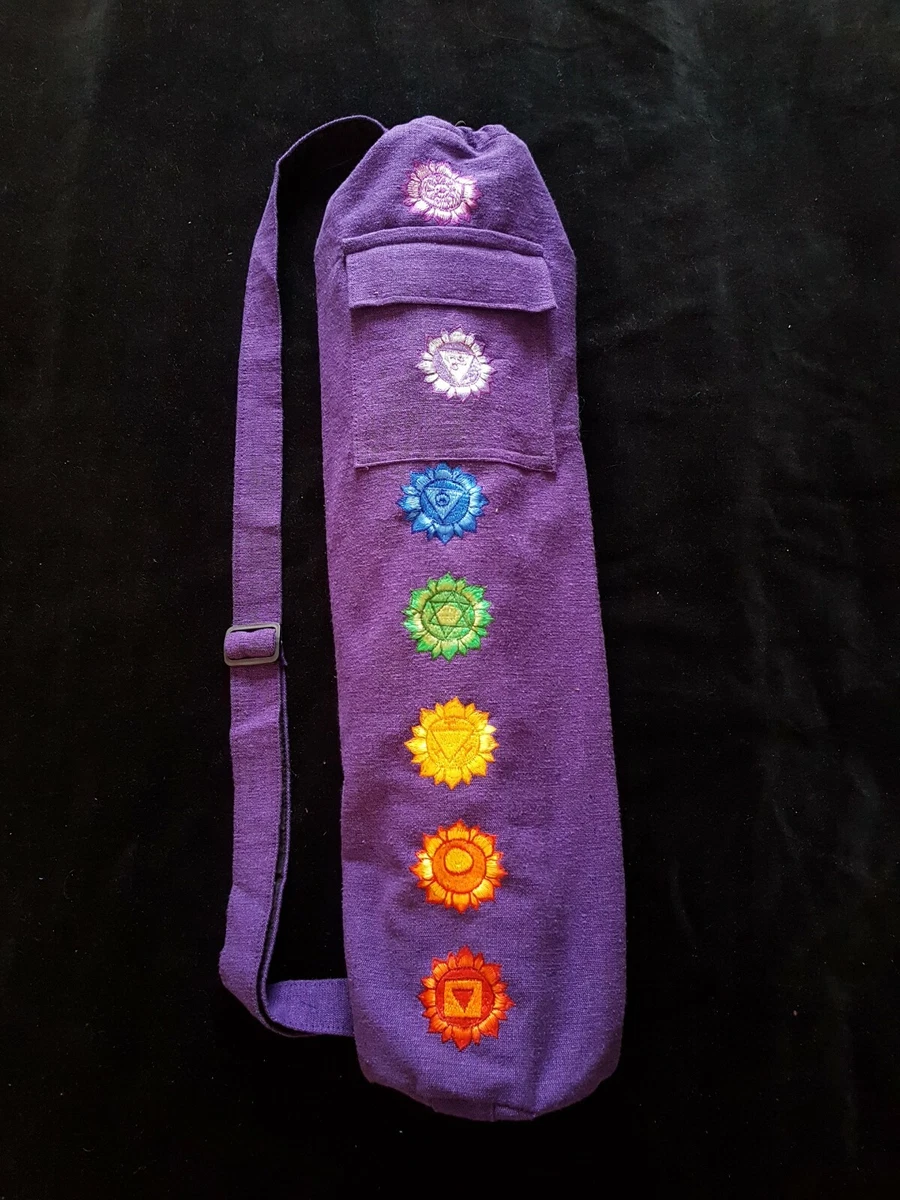 Yoga Mat Bag - 7 Chakras Embroidered