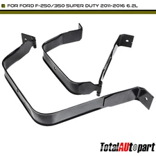 2x Fuel Tank Strap for Ford F-250 350 Super Duty 2011-2016 V8 6.2L Flex Black