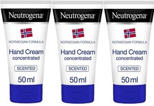 3 Pack Neutrogena Hand Cream Norwegian Formula Dry Chapped Hands, 3 X 50ml