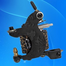 Tattoo Coil Machine Shader Liner Tattoo Machines Iron 10 Wrap Coils Black Y28