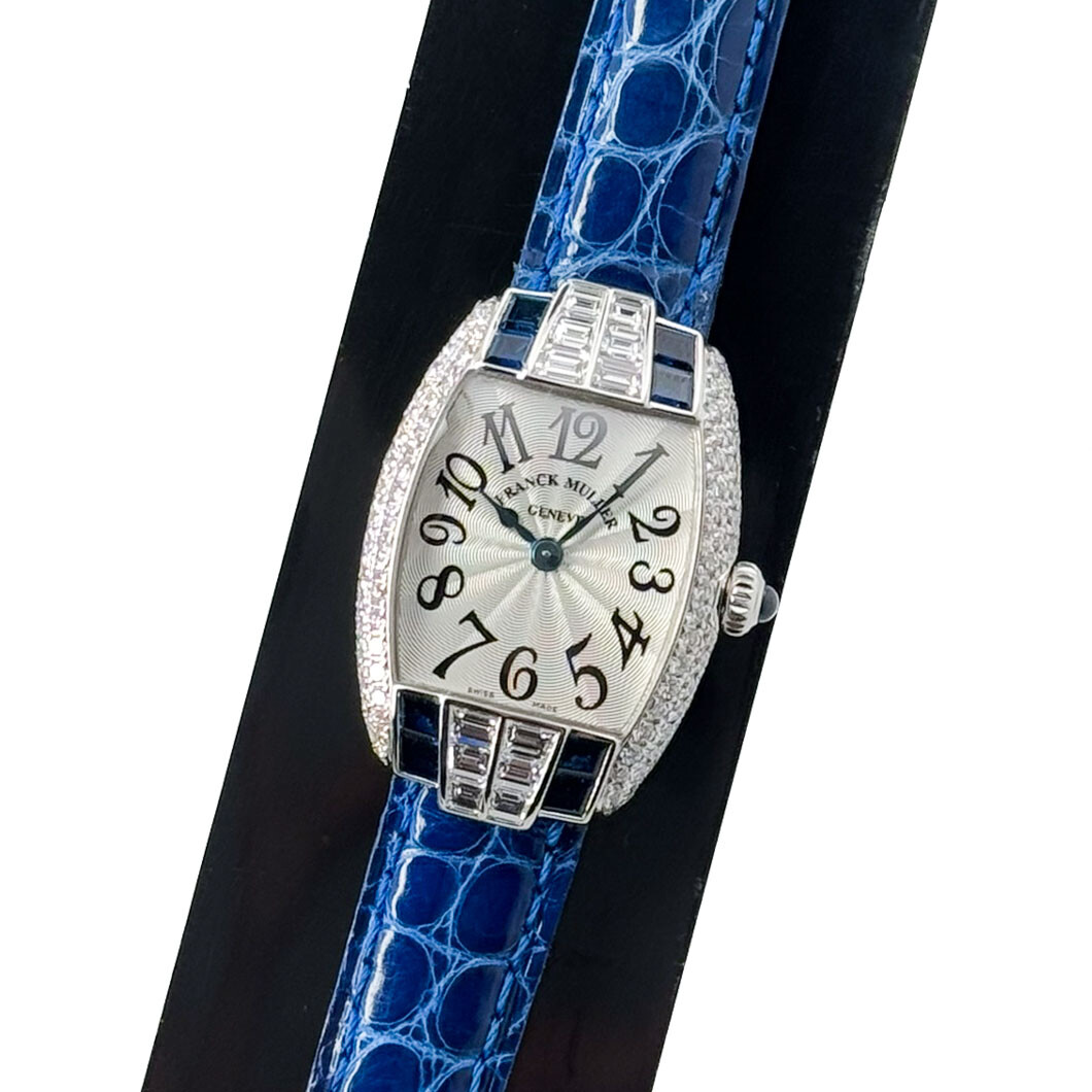 Franck Muller Cintree Curvex 2251 QZ HJ 18K White Gold Quartz