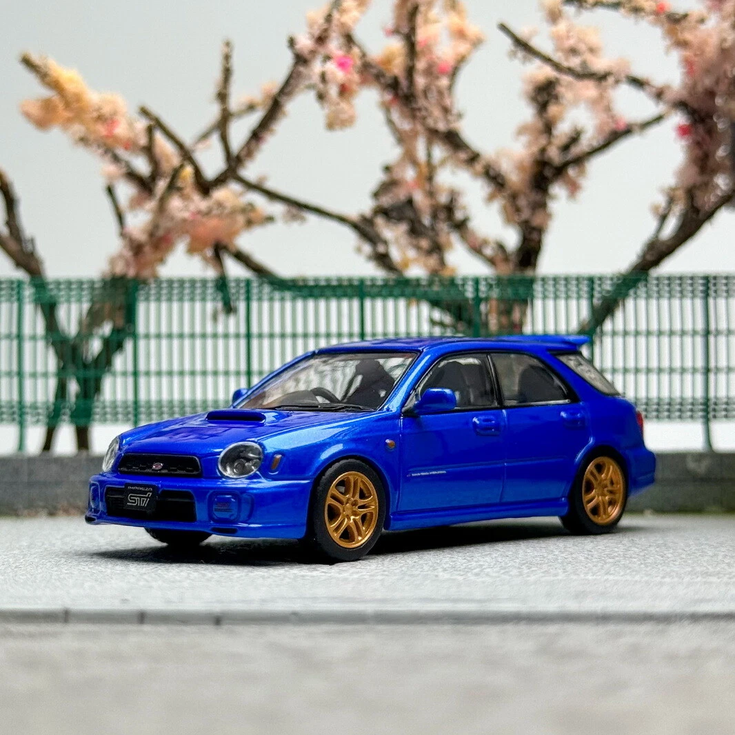 Furuya 1/64 Scale Subaru Impreza WRX STI VII 7 Wagon Blue