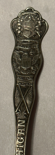 Vintage Wallace Silverplated Michigan Souvenir Collectors 6in Spoon - Picture 3 of 9