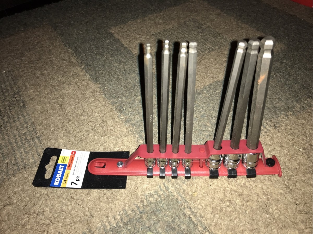 Kobalt 7-Piece 1/4-in; 3/8-in Drive Hex Bit Standard (SAE