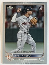 2022 Topps Chrome Baseball Astros Jeremy Pena Rookie Debut Card #USC126. rookie card picture