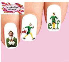 Waterslide Nail Decals Set of 20 - Elf The Movie Christmas Assorted