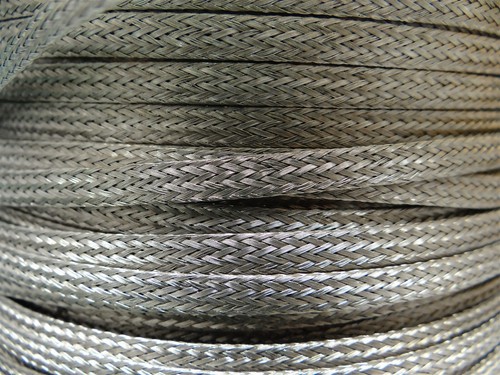 650 Foot Roll Flat 304 Stainless Steel .025"x.180" Braided Universal Ground Wire - Picture 2 of 6