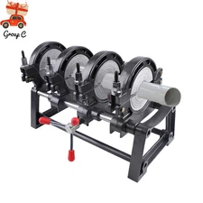 Manual Piping Pipe Fusion Welder 4 Clamps HDPE PP PE Butt Fusion Welding Machine