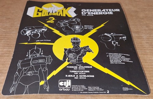 Vintage 70's Super Joe POWER PACK Set GI joe Goldorak France Grendizer Ceji MOSC - Picture 9 of 10