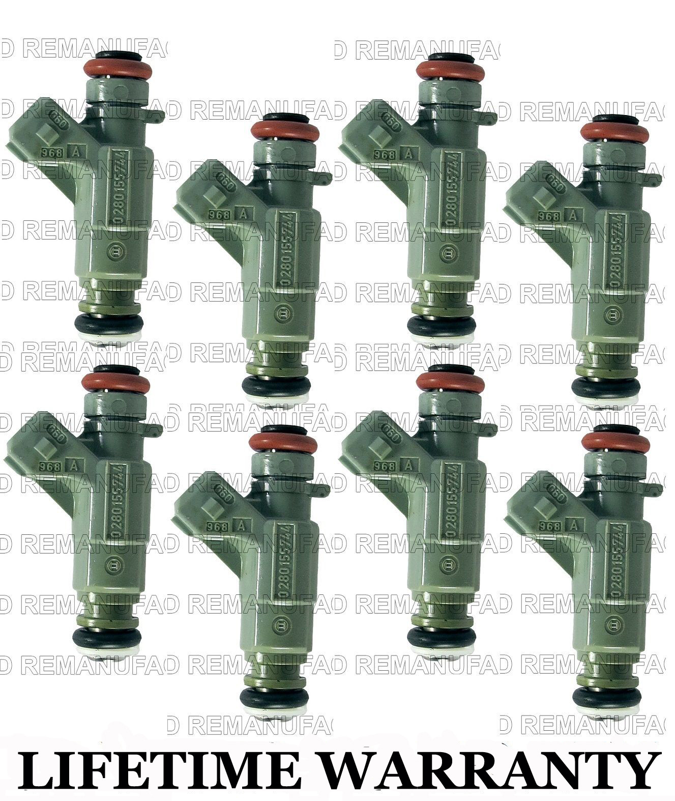  Bosch OEM 8X Fuel Injectors For Mercedes CL500-SL500-CLK430-ML430-E430-CLK430