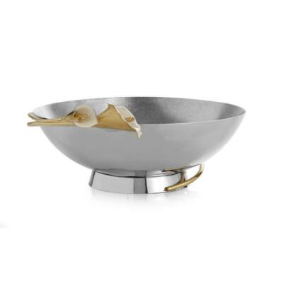 Michael Aram Calla Lily Large Stainless Steel Bowl (10.5'' Diameter) - 123206